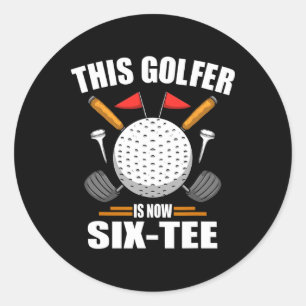 Birthday Golf Shirts für Männer 60 Jahre alt Golfe Runder Aufkleber