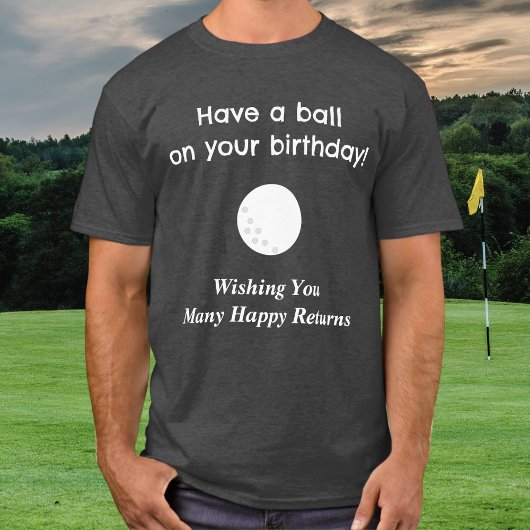 Birthday Golf T-Shirt Pub Golfer Spaß Funny T - Sh