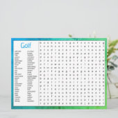 Birthday Golf Themenspiel Ankündigung (Stehend Vorderseite)