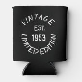 Birthday Golfer 70. Eleganter Schwarzer Vater Dosenkühler (Vorderseite)