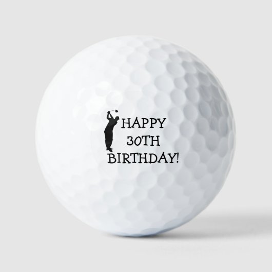 Birthday Golfer Funny 30. Happy Vater Golf Balls Golfball (Vorderseite)