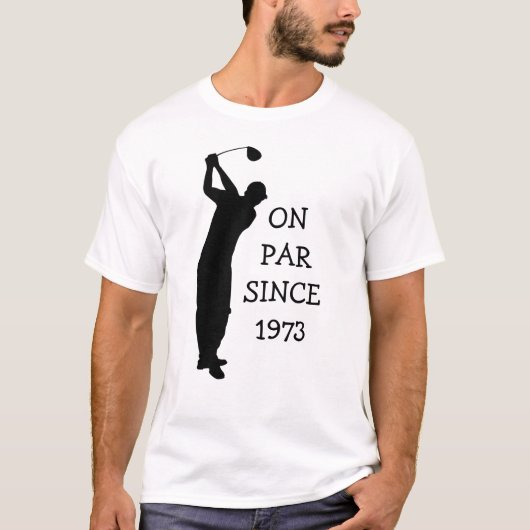 Birthday Golfer Funny 50. Happy Vater Par Spaß T-Shirt (Vorderseite)