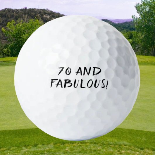 Birthday Golfer Funny 70. Happy Vater Golf Balls Golfball