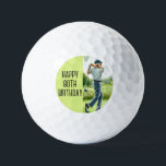 Birthday Golfer Funny 80. Happy Vater Golf Balls Golfball<br><div class="desc">Alles Gute zum 80. Geburtstag! Witziges 80. Geburtstagsziffer. Ideal für Vater,  Großvater,  Stiefvater. Golfer Geschenkidee. Personalisieren Sie es mit einem Namen.</div>