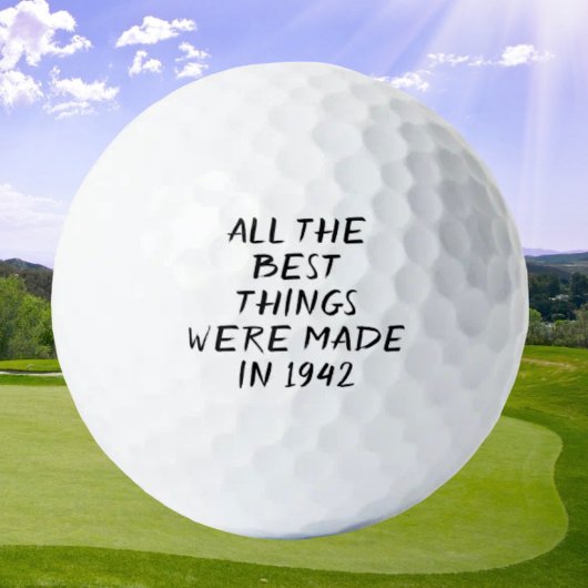 Birthday Golfer Funny 80. Happy Vater Golf Balls Golfball