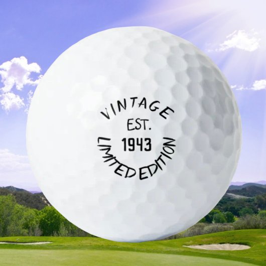 Birthday Golfer Funny 80. Happy Vater Golf Balls Golfball