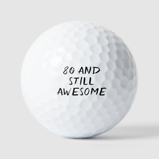 Birthday Golfer Funny 80. Happy Vater Golf Balls Golfball (Vorderseite)