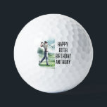 Birthday Golfer Funny 80. Happy Vater Golf Balls Golfball<br><div class="desc">Alles Gute zum 80. Geburtstag! Witziges 80. Geburtstagsziffer. Ideal für Vater,  Großvater,  Stiefvater. Golfer Geschenkidee. Personalisieren Sie es mit einem Namen.</div>