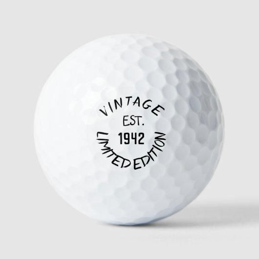 Birthday Golfer Funny 80. Happy Vater Golf Balls Golfball (Vorderseite)