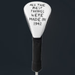 Birthday Golfer Funny 80. Happy Vater Golf Headcover<br><div class="desc">ALLE BESTEN DINGE WURDEN 1942 GEMACHT. Witziges 80. Geburtstagsziffer. Ideal für Vater,  Großvater,  Stiefvater. Golfer Geschenkidee. Sie können das Jahr personalisieren.</div>