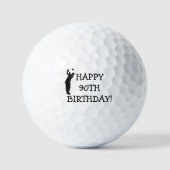 Birthday Golfer Funny 90. Happy Vater Golf Balls Golfball (Vorderseite)