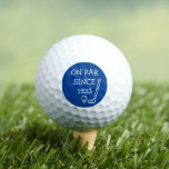 Birthday Golfer Funny 90. Happy Vater Par Spaß Golfball<br><div class="desc">Auf Par seit 1933. 70. Geburtstag. Ideal für Vater,  Großvater,  Stiefvater. Golfer Geschenkidee. Personalisieren Sie es mit einem Jahr.</div>