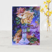 Birthday Gorgeous Rose Karte (Gelbe Blume)