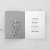 Birthday Gorgeous Shades of Gray Blume Karte (Innenseite)