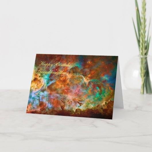 Birthday Granddaughter - Carina Nebula, Argo Navis Karte (Vorderseite)
