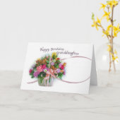 Birthday, Granddaughter, Flower Basket Karte (Gelbe Blume)