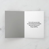 Birthday Gray Tabby Cat Getting Old Humor Karte (Innenseite)