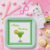 Birthday Green Margarita Pappteller (Party)