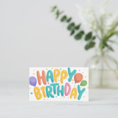 Birthday 🎂 greeting, card 🎂 begleitkarte (Stehend Vorderseite)