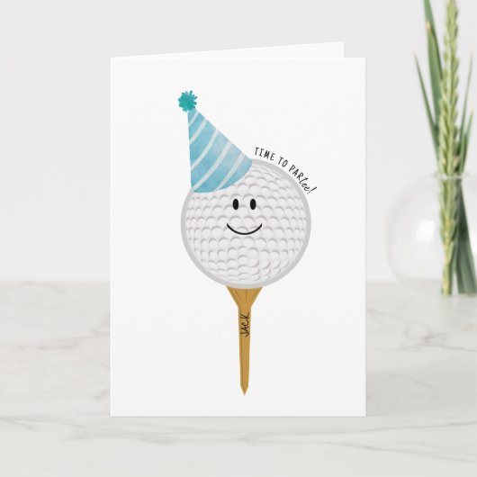 Birthday Greeting Card for Golf Lover Karte (Vorderseite)