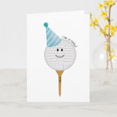 Birthday Greeting Card for Golf Lover Karte (Gelbe Blume)
