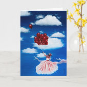 Birthday greeting card karte (Gelbe Blume)