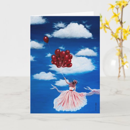 Birthday greeting card karte (Gelbe Blume)