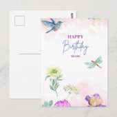 Birthday greeting card postkarte (Vorne/Hinten)