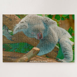 Birthday Greetings Australian Koalas Puzzle