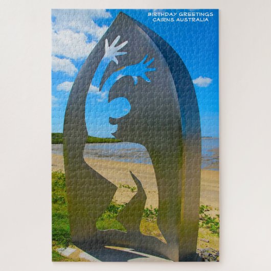 Birthday Greetings Cairns Australien Puzzle (Vertikal)