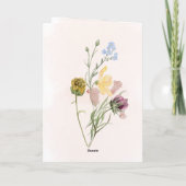 Birthday Greetings Card  Karte (Rückseite)