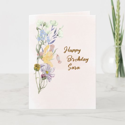 Birthday Greetings Card  Karte (Vorderseite)