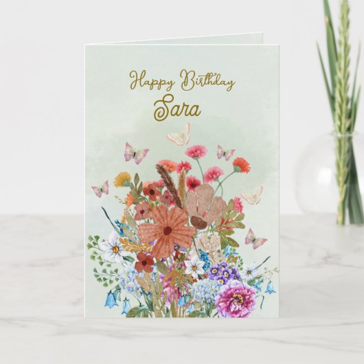 Birthday Greetings Card Karte (Vorderseite)