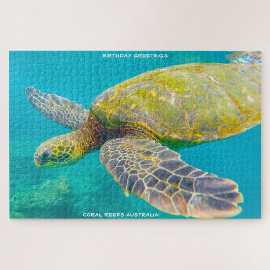 Birthday Greetings Coral Reef Australien Puzzle (Horizontal)