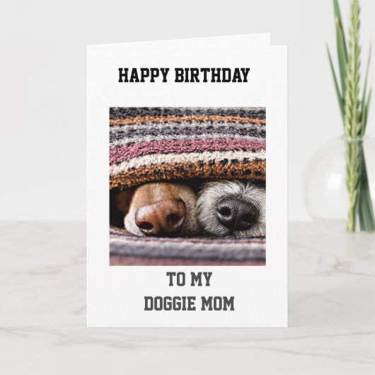 BIRTHDAY GREETINGS "From YOUR DOGGIE" CARD Karte (Vorderseite)