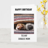 BIRTHDAY GREETINGS "From YOUR DOGGIE" CARD Karte (Gelbe Blume)