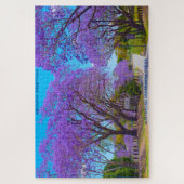 Birthday Greetings Jacaranda Trees Australien Puzzle (Vertikal)