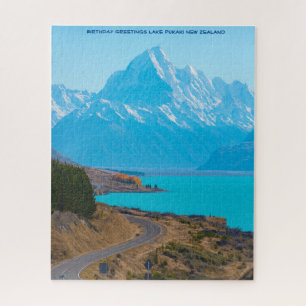 Birthday Greetings Lake Pukaki Neuseeland Puzzle
