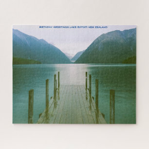 Birthday Greetings Lake Rotoiti Neuseeland Puzzle