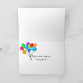 birthday greetings on black rock texture karte (Innenseite)