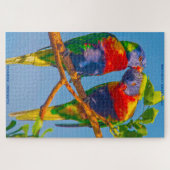 Birthday Greetings Rainbow Lorikeets Puzzle (Horizontal)