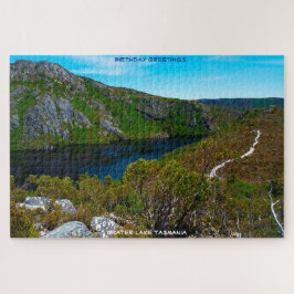 Birthday Gruß Krater Lake Tasmania Puzzle