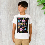Birthday Grußkerzen<br><div class="desc">Ein fröhliches Geburtstagsdesign mit vielen Geburtstagskünstlern. Dieses Design sieht auf diesem Boys T - Shirt wirklich effektiv aus</div>