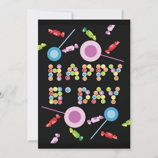 Birthday Grußkerzen Einladung (Vorderseite)