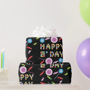 Birthday Grußkerzen Geschenkpapier