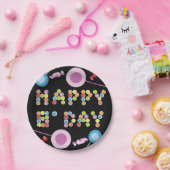Birthday Grußkerzen Pappteller (Party)