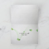 Birthday guitar with aster wildflowers karte (Innenseite)