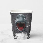 Birthday, Haiangriff, Pappbecher (Links)