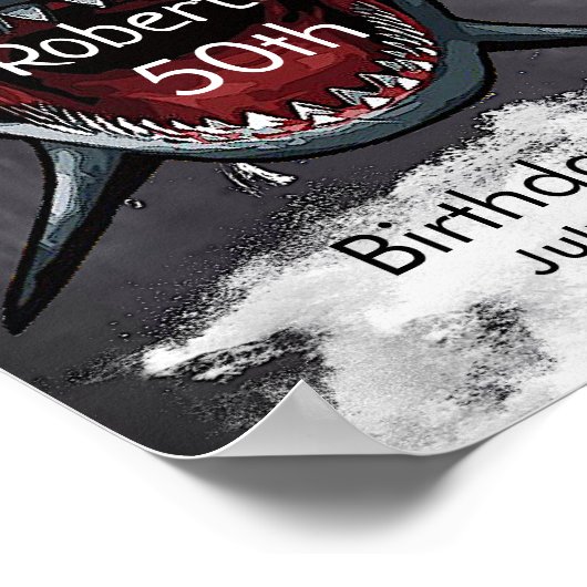 Birthday, Haiangriff, Poster (Ecke)