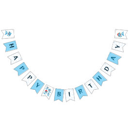 Birthday Haie Wimpelkette